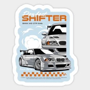 GTR E46 Perfect Shifter Sticker